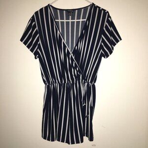 Romper by Justify Blue and White Stripped Size Junior XL
